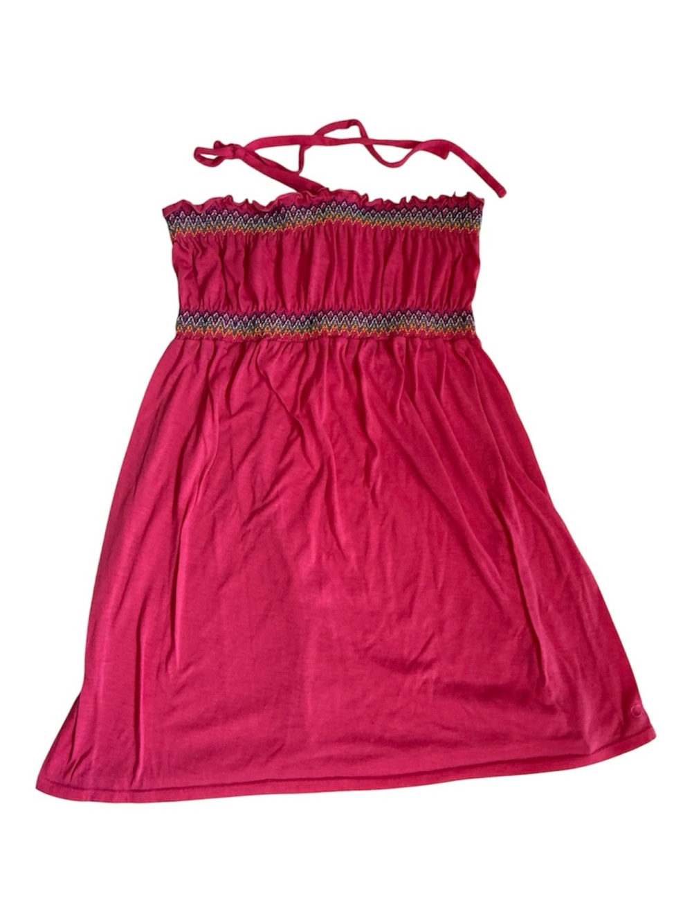 Vintage Y2K Op Ocean Pacific Convertible Smocked Embroidered Sundress Girls L
